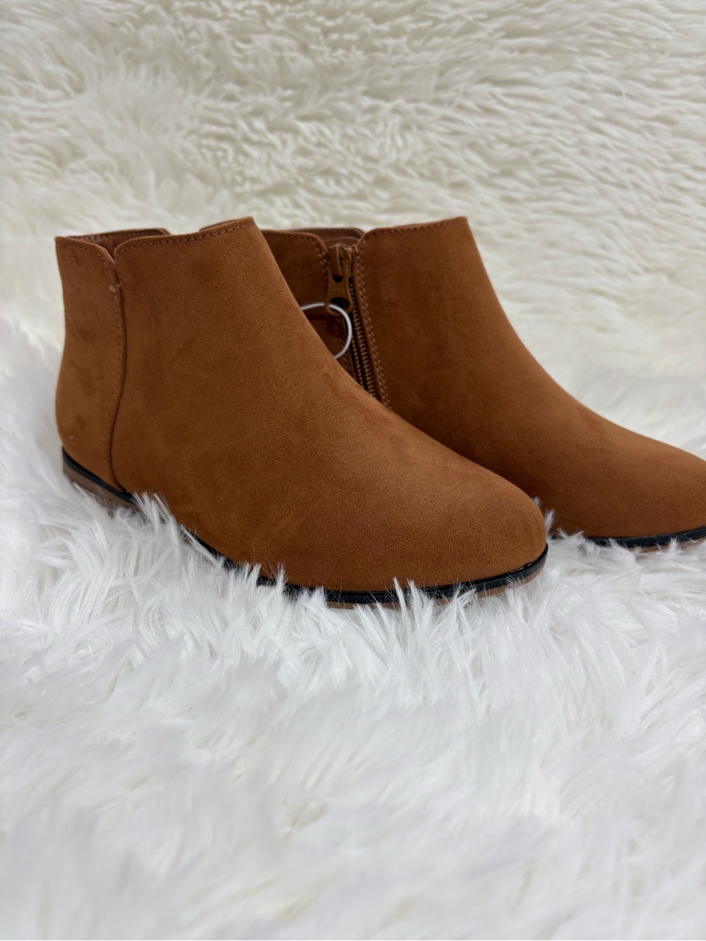 Cat & Jack Brown Kids Suede Ankle Boots